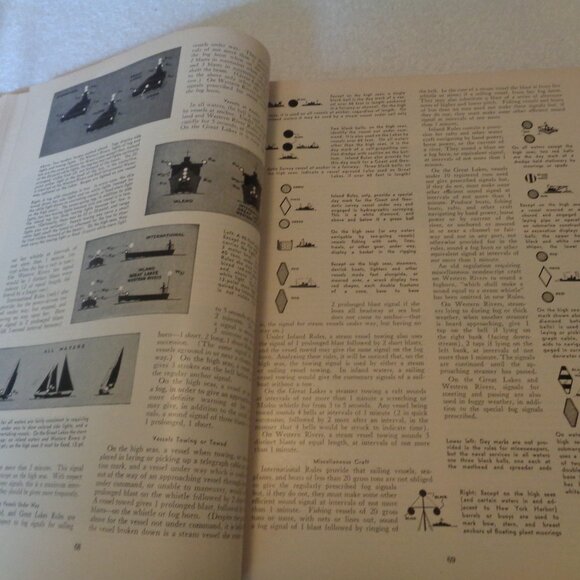 BOOK 1955-56 PILOTING SEAMANSHIP AND SM BOAT HANDLING CHARLES F CHAPMAN - Picture 11 of 16